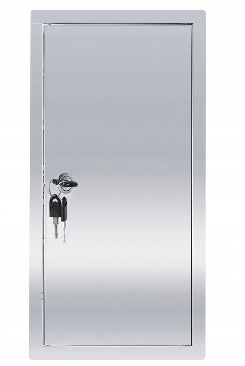 RVS Inspectieluik 30x50 cm met Slot - Roestvrij Staal