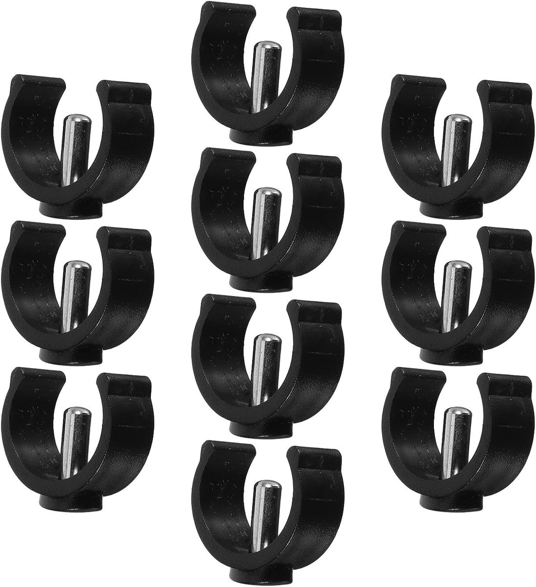 Wandelstokaccessoires C-vormige clips - metalen krukbouten met antislip functie - eenvoudig te bevestigen - ShopVlot