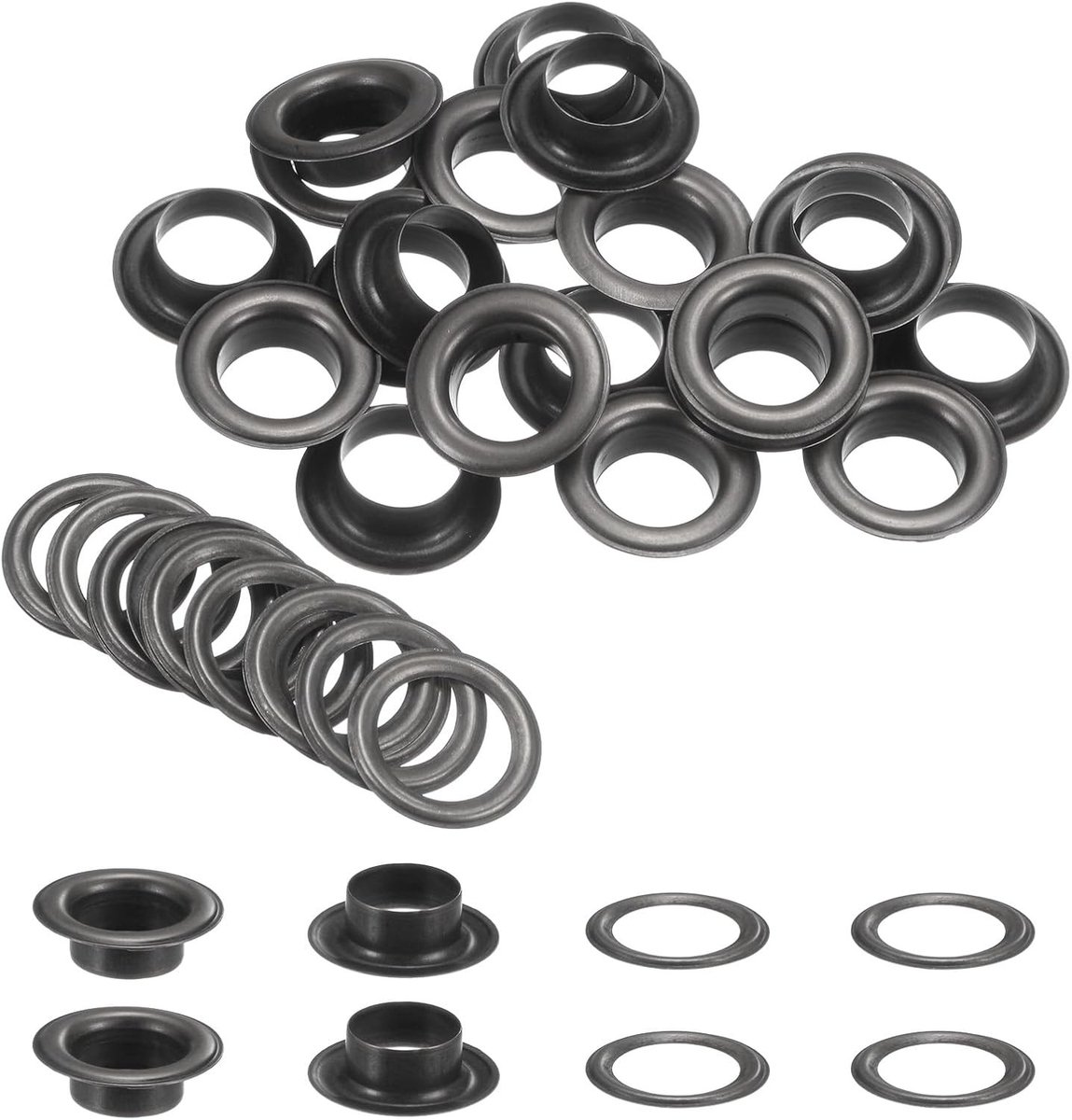 Zeilringen met tang - Koperkleurig - 12 mm - Metalen Ogen voor Do It Yourself - Voor Stof, Leer en Gordijnen