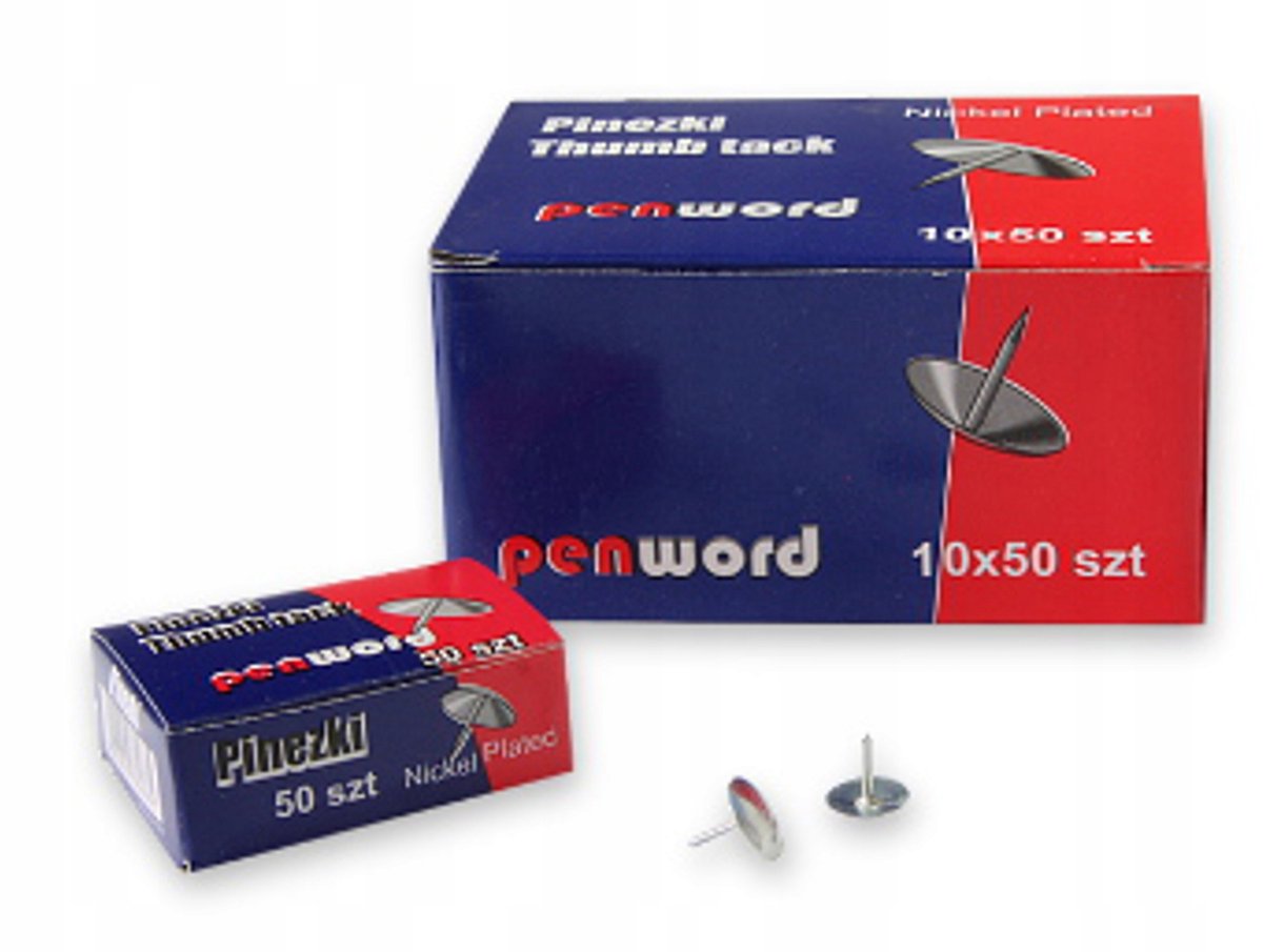 Penword Zilveren Duimspijkers - 50 Stuks
