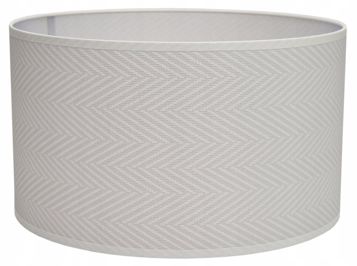 Merkloos Lampenkap Cilinder 35cm Grijs Melkachtig met E27/E14 Fitting