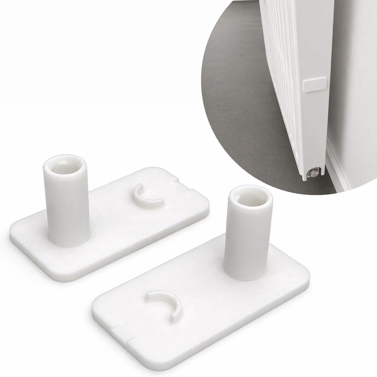 Radiatorbekleding bevestigingsclips (2 stuks) - vervangende clips geschikt voor Kermi radiator type 11-33, ZK00070001 - ShopVlot