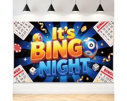 Game Night achtergrond banner bingo muur rechthoekige achtergrond 180 x 110 cm Polyester fotografie-achtergrond voor - ShopVlot