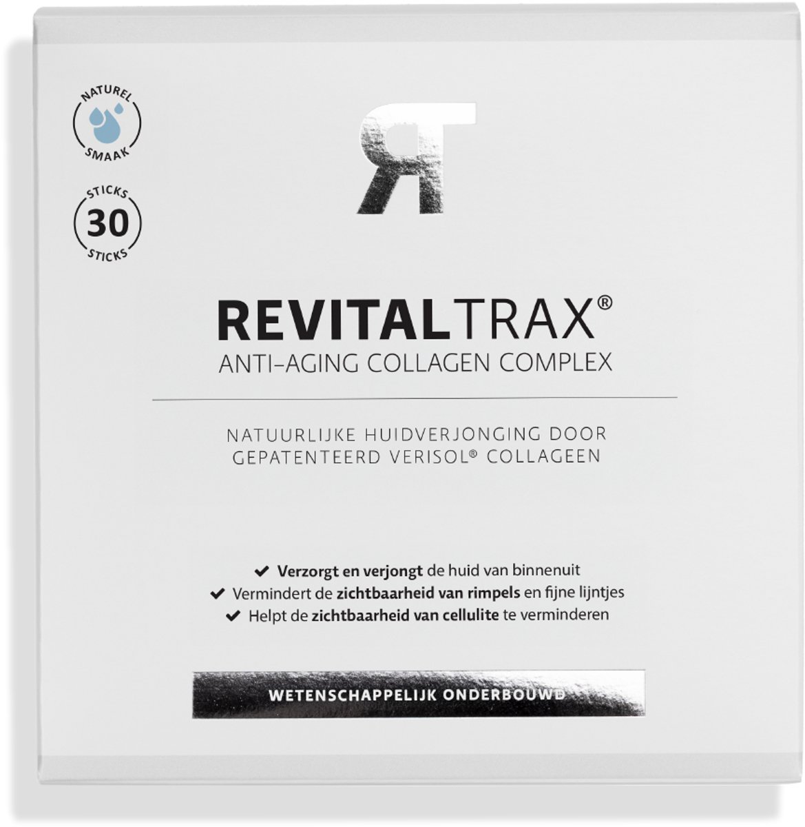 Bol.com RevitalTrax - Anti-Aging Collagen Complex - 5.000mg Verisol® Collageen Poeder - Voedingssupplementen - 30 zakjes aanbieding
