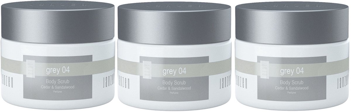 JANZEN Body Scrub Grey 04 - voordeelverpakking 3 x 420 gram