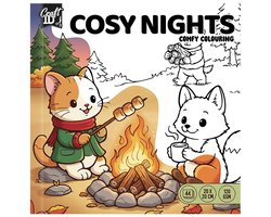 CraftID - Cosy Nights - Kleurboek voor alle leeftijden - 44 pagina's
