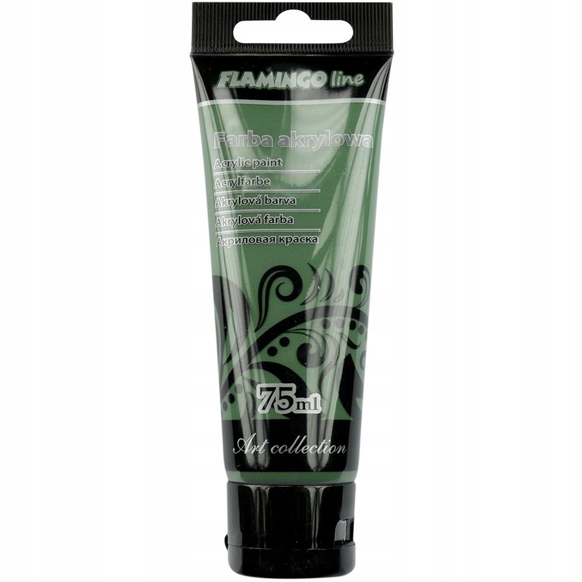 Donker Groene Acryl Verf Tube 75ml - Sneldrogend & Dekkend