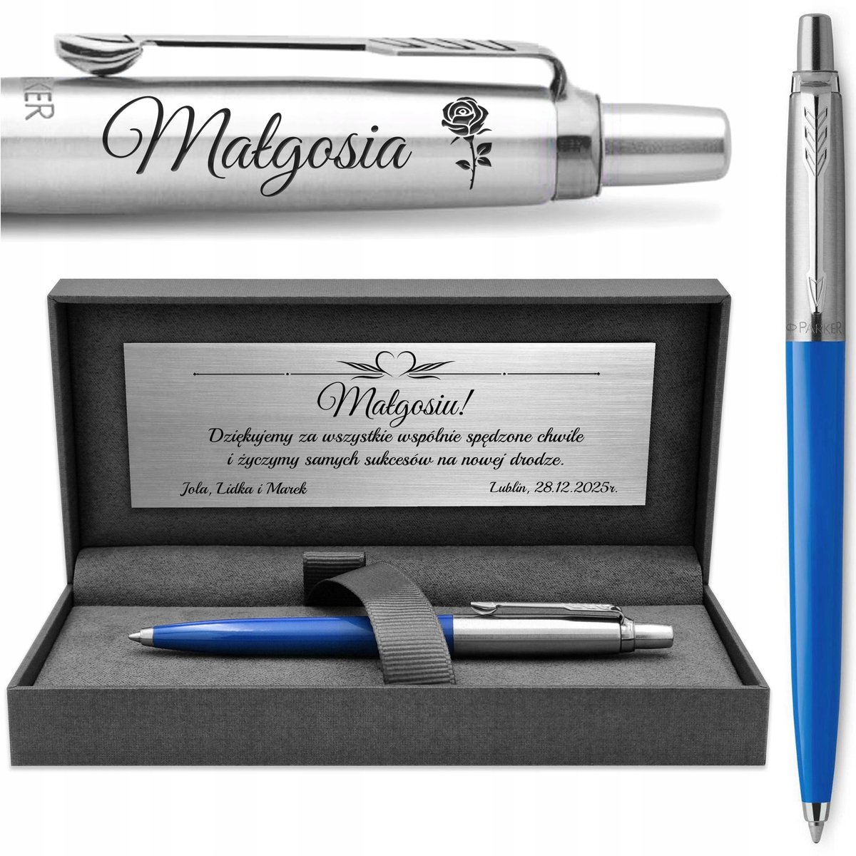 Parker Jotter 60 Blauwe Pen met Gratis Gravering - Perfect Cadeau