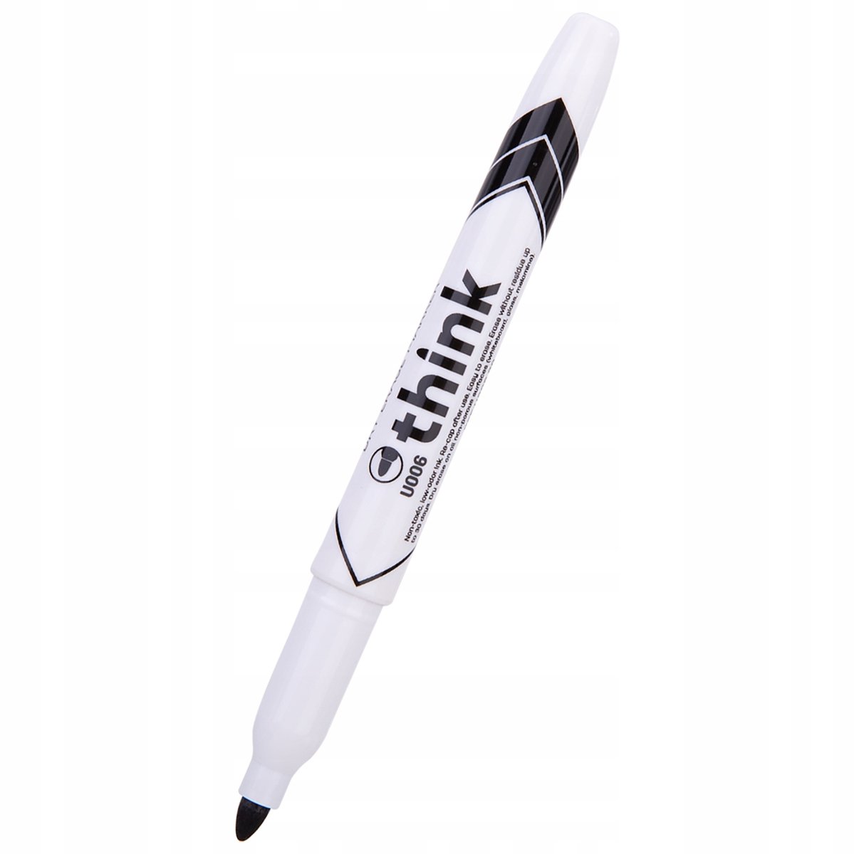 Merkloos Zwart Whiteboard Stift, Ronde Punt 1.2mm