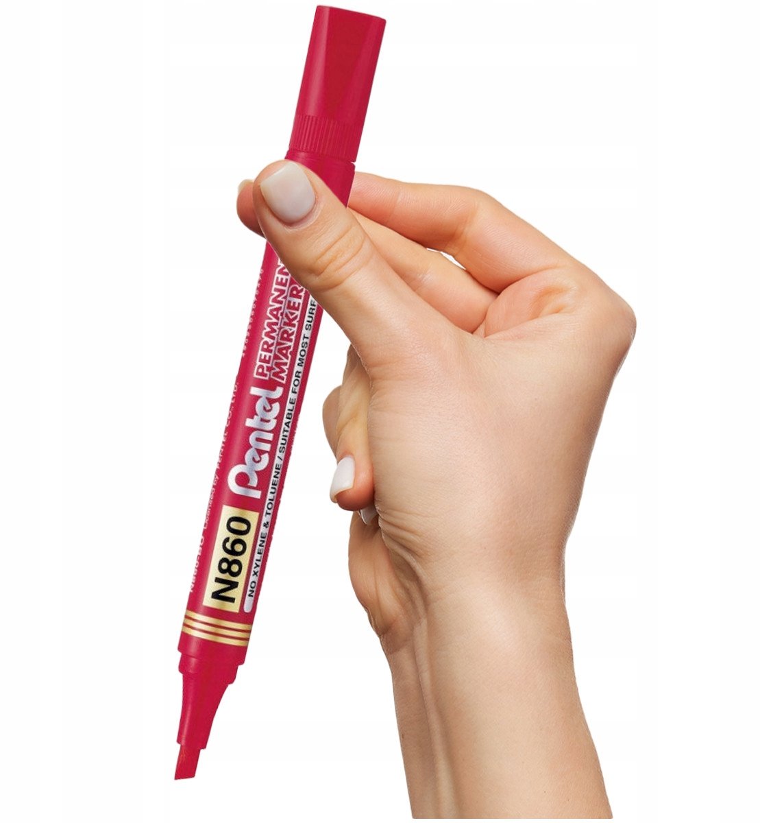 Pentel Stif Marker Permanent Rood - Snijpunt 4,5x1,2mm