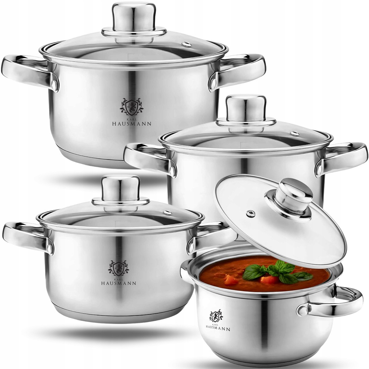 Karl Hausmann RVS pechset 8 Delen - Inductie & Gas