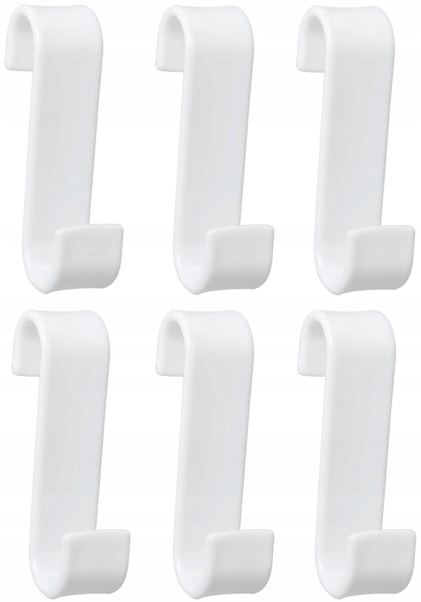 6x Witte Badkamer Haken voor Radiator - YOKA HOME