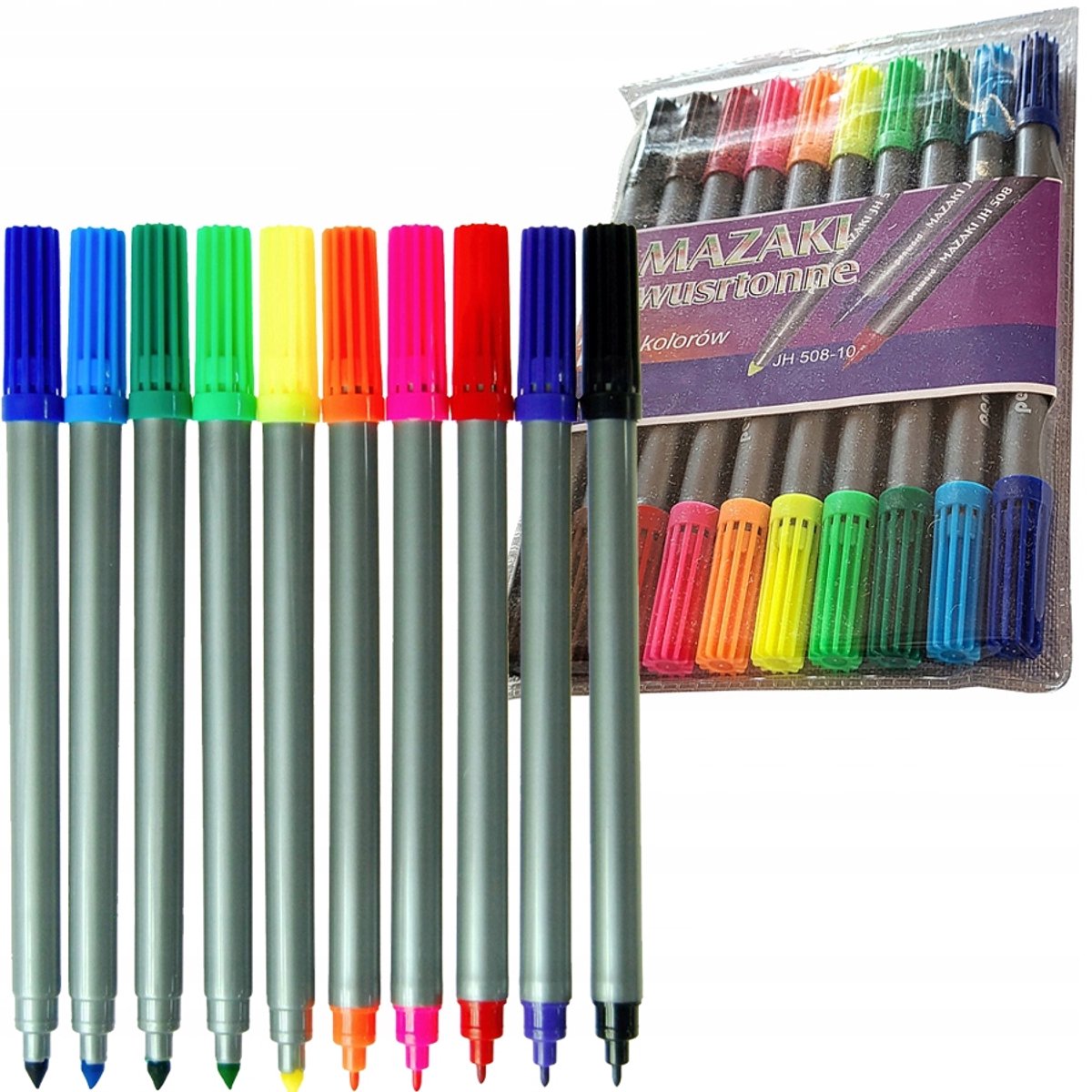 Dubbelzijdige Markers 10 Kleuren - Creatief Tekenen