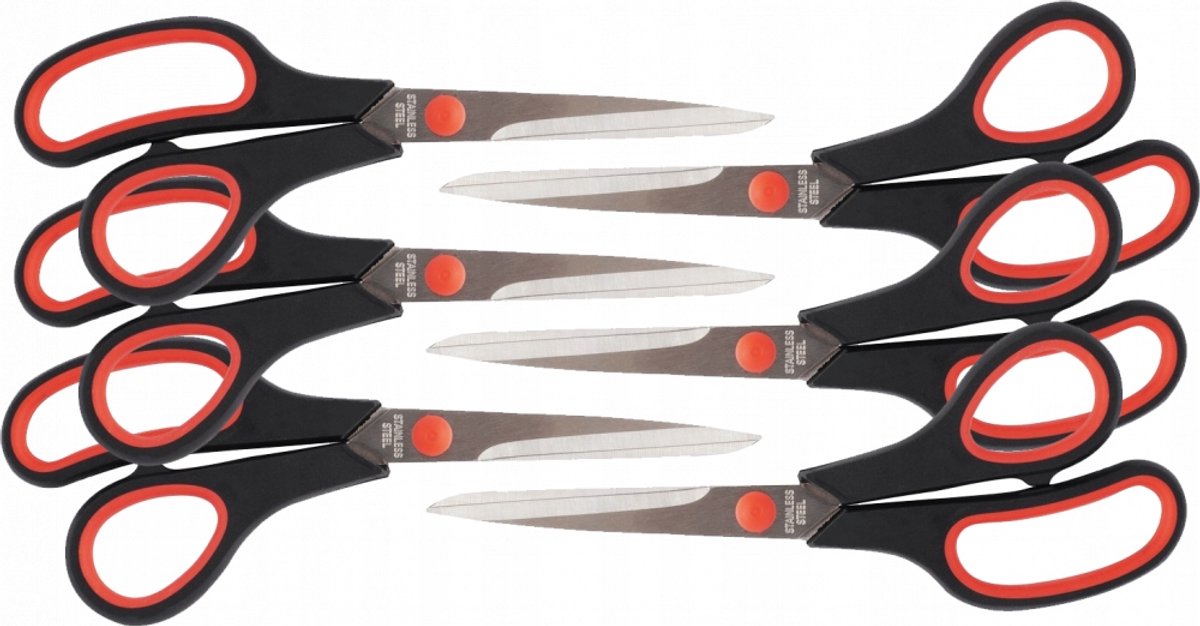 Set van 6 Bureau Scharen, 21cm, Ergonomisch Handvat