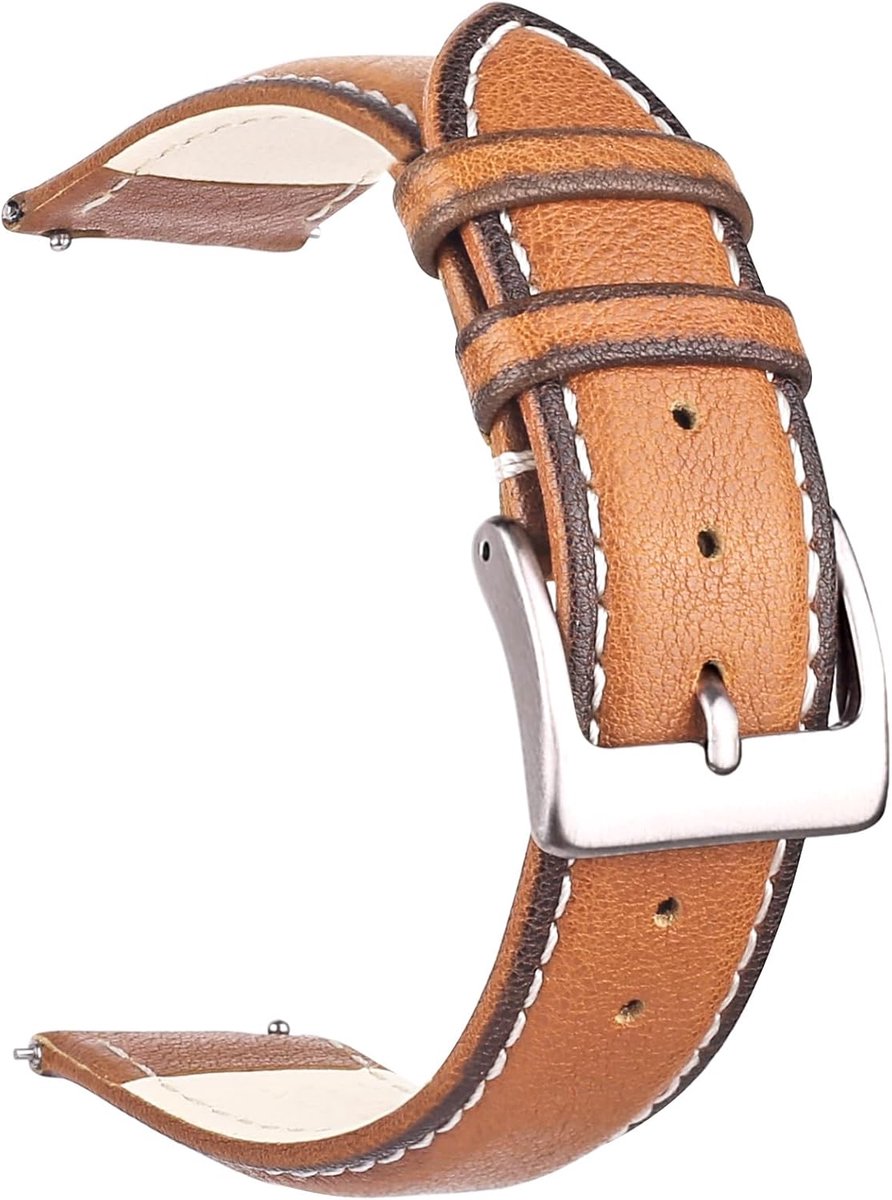 Top Grain Leather Watchband, Quick Release Watchband, Choice of Width-18mm 20mm 22mm - ShopVlot