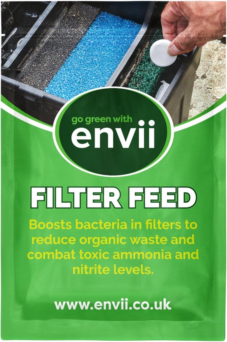 Envii Filter Feed - Treatment for pond filter - pond bacteria -healthy pond water - Treats from 20,000 liters - ShopVlot