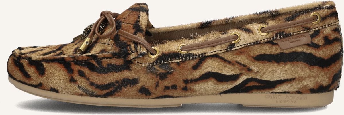 Kurt Geiger London Eagle Moccasin Mocassins Dames - Instappers - Bruin - Maat 37