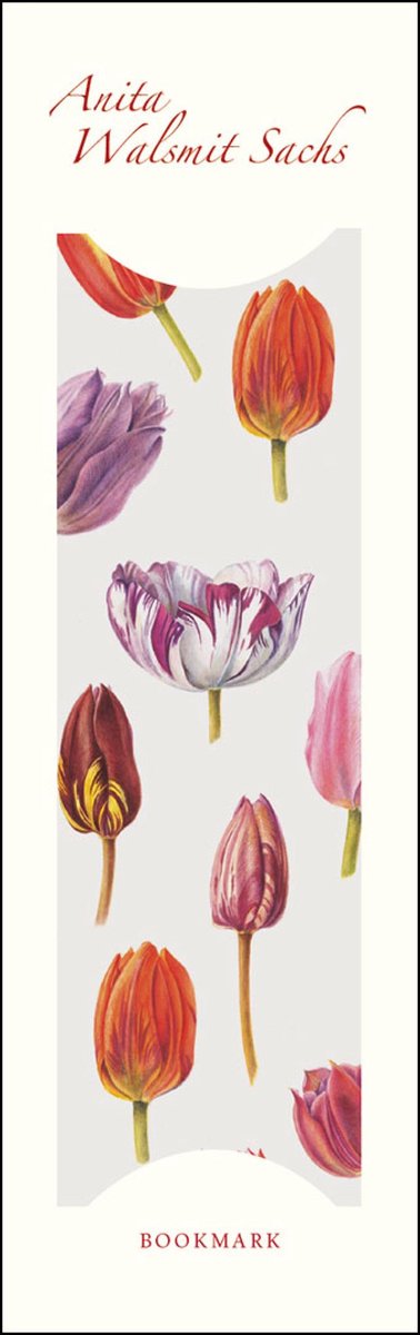 Boekenlegger - Kunst - Collage of Tulips, Anita Walsmit Sachs - 5cm x 16cm