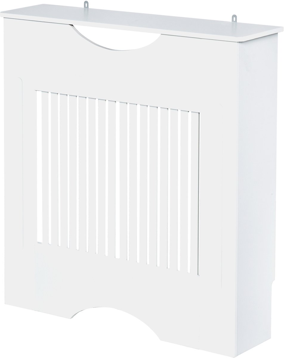 HOMCOM Radiatorbekleding - E1-klasse MDF-panelen - 78x19x82cm - Wit