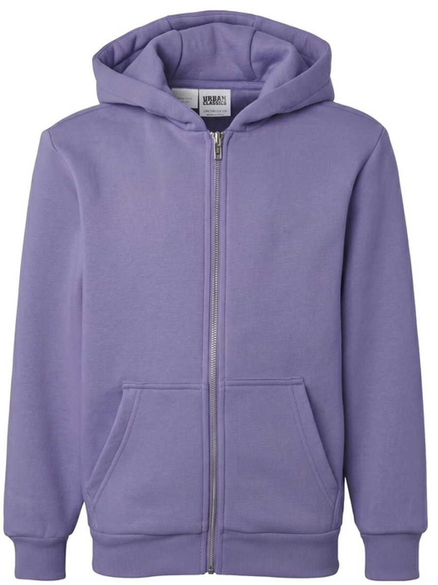 Urban Classics Fluffy Vest Met Capuchon Kinderen Kids 110/116 Paars