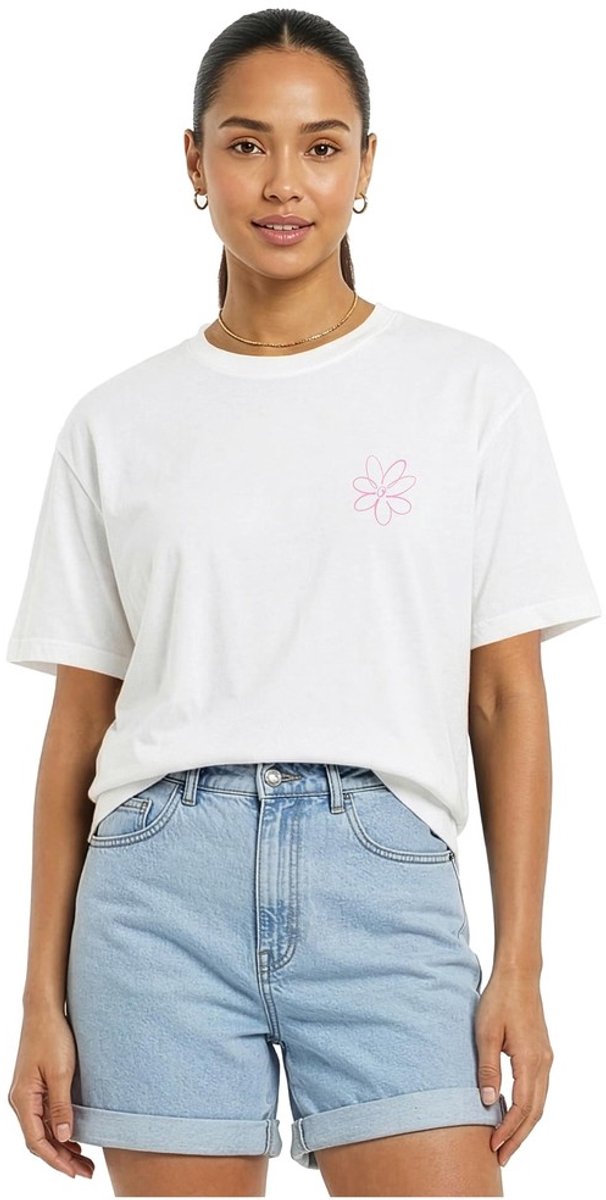Urban Classics Here For Matcha Loose Dames Tshirt M Wit