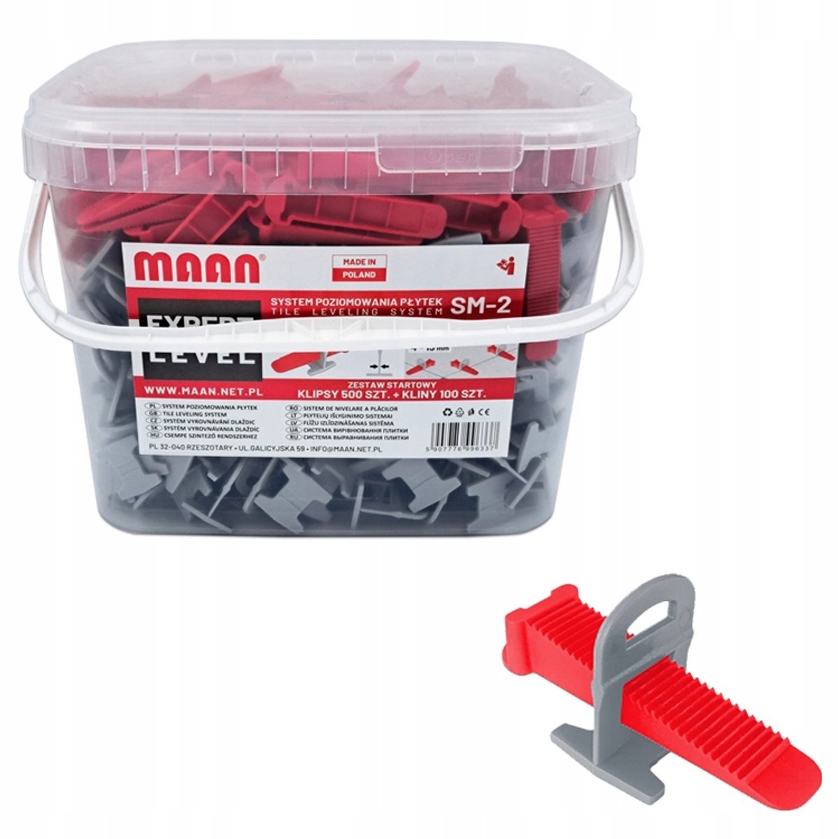 Tegels nivelleersysteem 4-15mm, 600 stuks, clips, wiggen, voeg 3mm