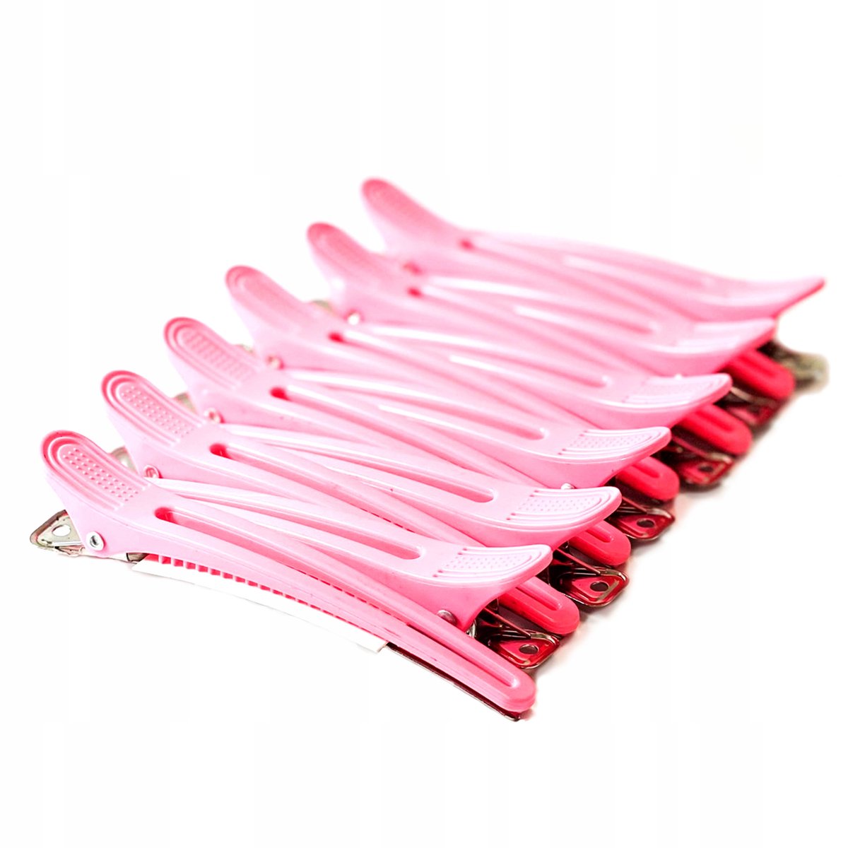 Merkloze Roze Lange Haarclips - 12 Stuks voor Professionele Styling