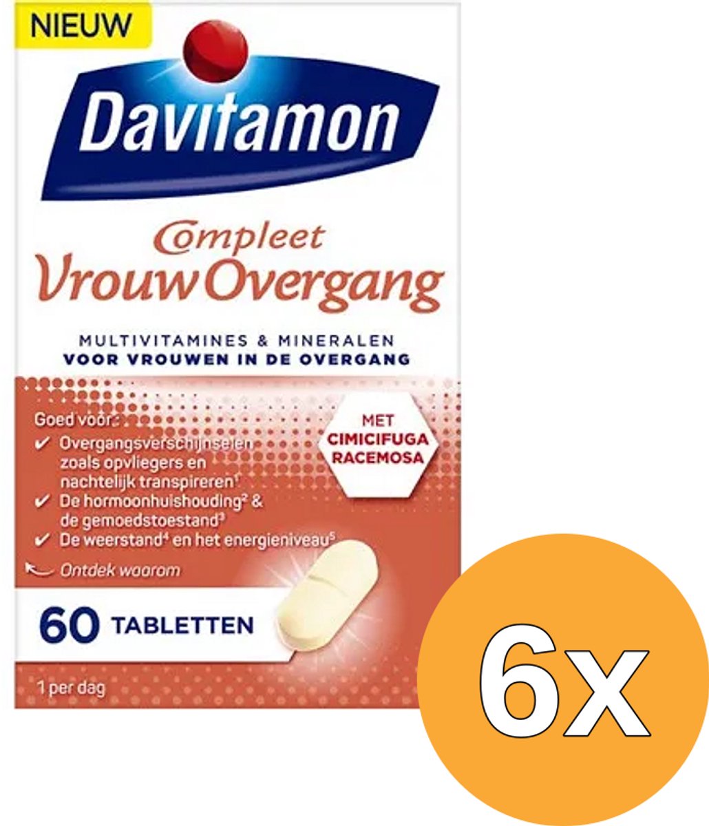 6x Davitamon Multi Overgang (60 tabletten)