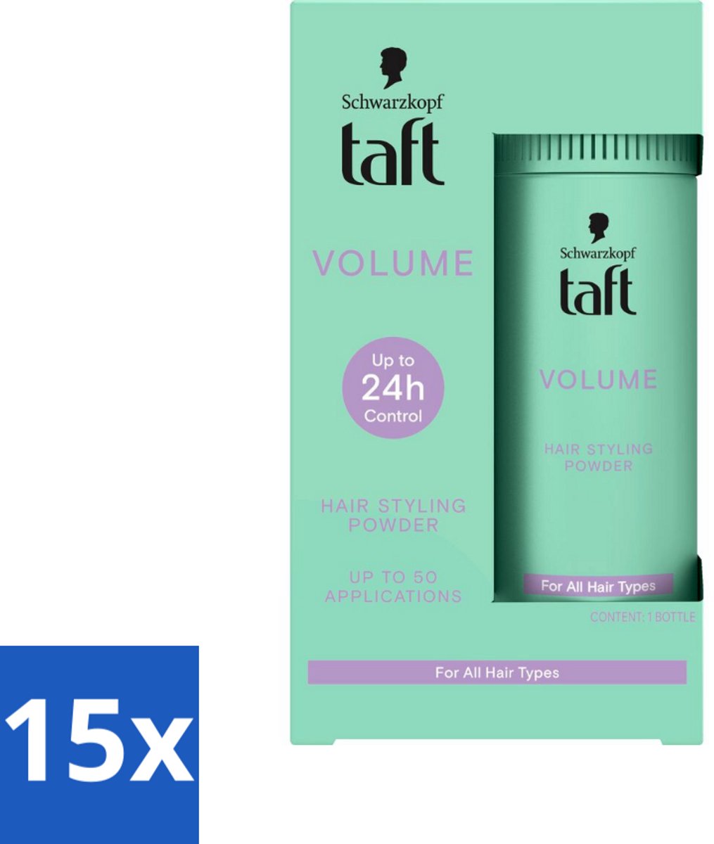 Taft - Volume - Hair Styling Powder - Instant volume - 10 gr - Bulkverpakking - 15 stuks