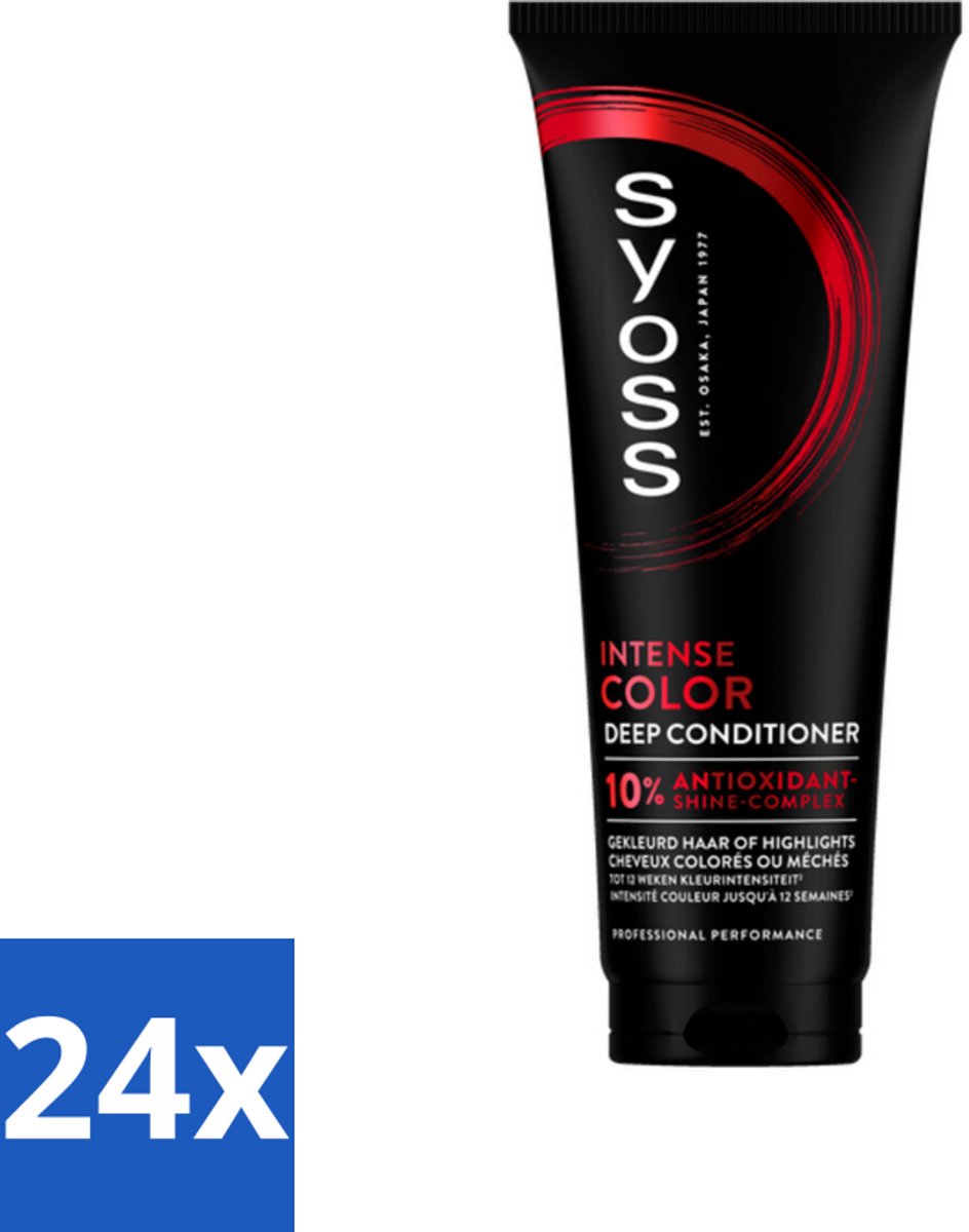 24 x Syoss - Color - Conditioner - Kleurbehoud tot 12 Weken - 250 ml - Kleurbehoud - Conditioner Voor Gekleurd Haar - Glans Conditioner - Haarkleur Intensief - Syoss Conditioner