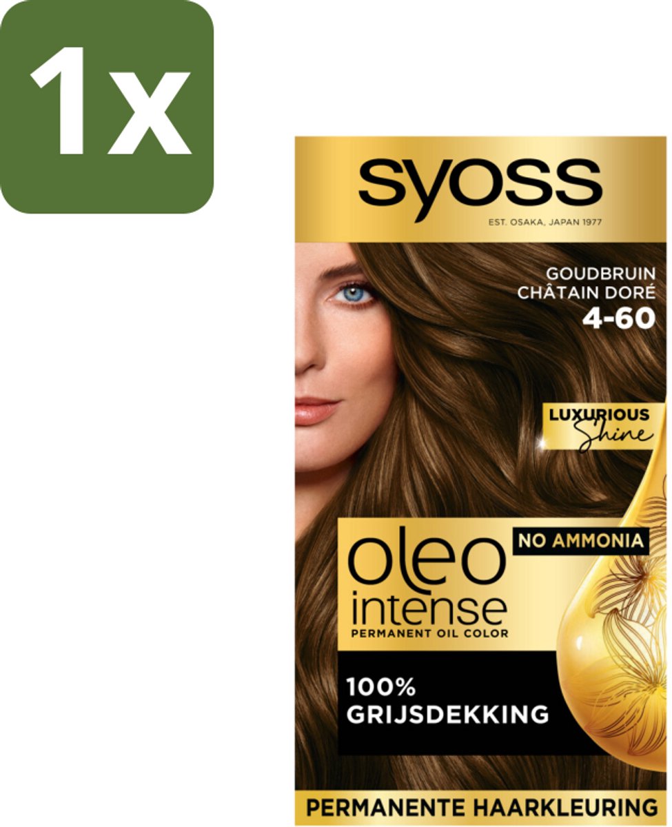 Syoss Oleo Intense - Haarverf - 4-60 - Goudbruin - 115ml