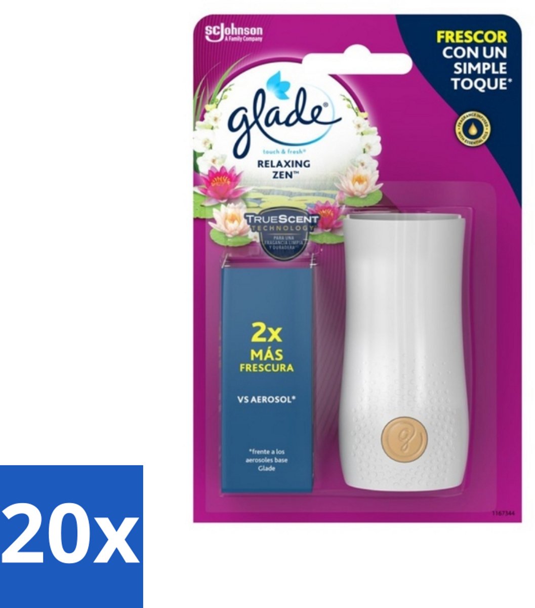 Glade - Touch & Fresh - Relaxing Zen - 10 ml - Bulkverpakking - 20 stuks