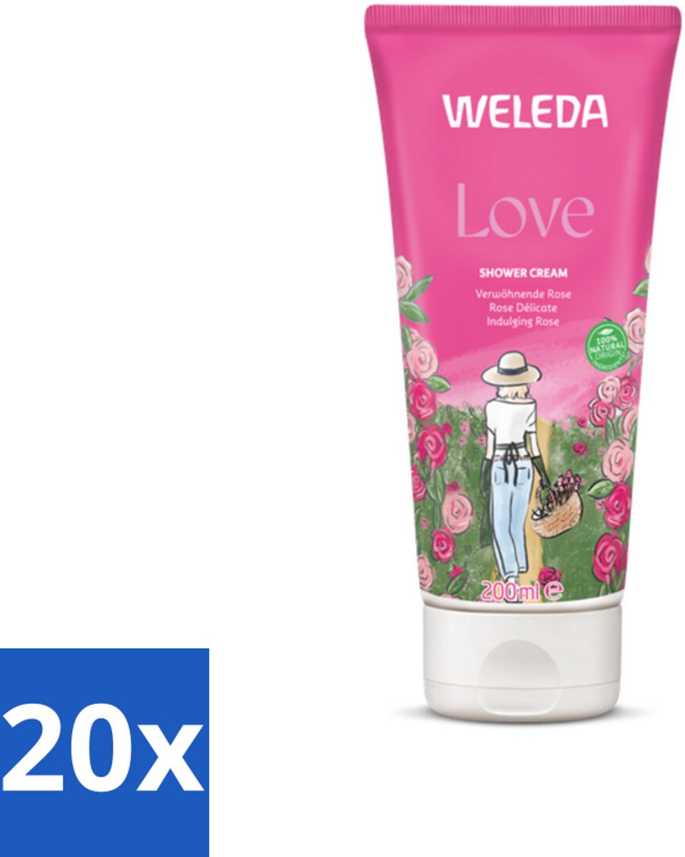 WELEDA - Douchecrème Aroma Shower Love - 200 ml - Bulkverpakking - 20 stuks