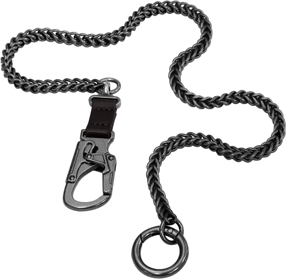 Portemonnee ketting 63cm - roestvrij staal - dubbele vergrendeling - veilig en stijlvol gebruik - ShopVlot
