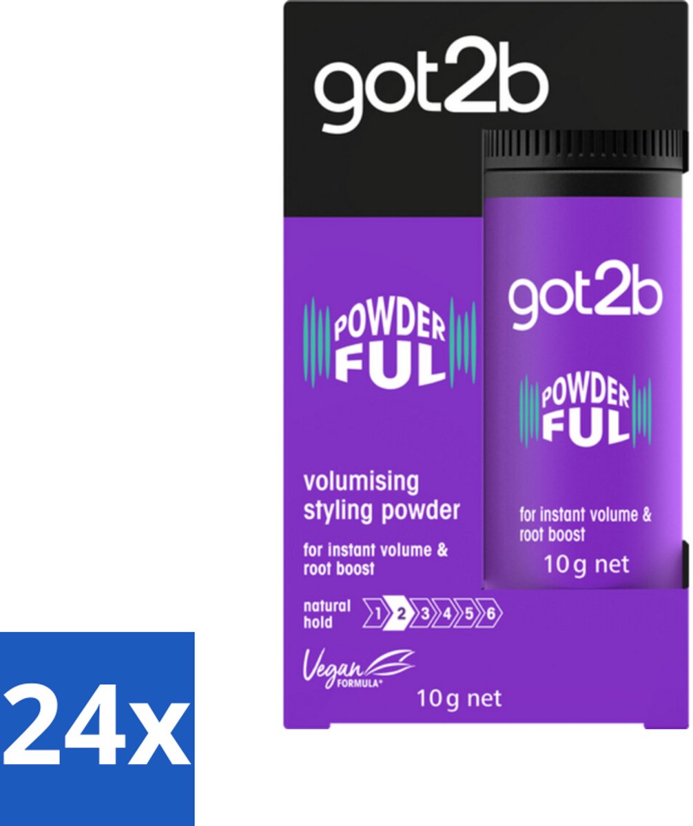 24 x Got2B - Stylingpoeder - Powderful - 10 g - Haar Volume - Haarkleur - Haartextuur - Haarkleur - Haarkleur