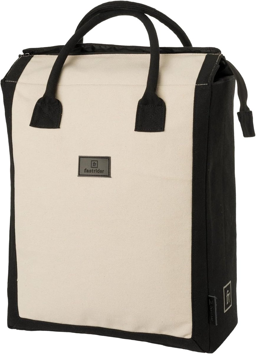 Shopper Basics Natural CG - waterafstotend waxed canvas - reflecterende details - extra zichtbaarheid - ShopVlot