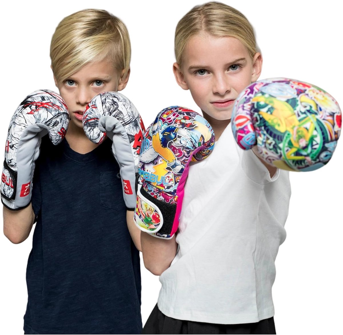 Bokshandschoenen Kinderen - Sticker Bomb - Bescherming voor kleine handen - Ideaal voor kick-training - ShopVlot