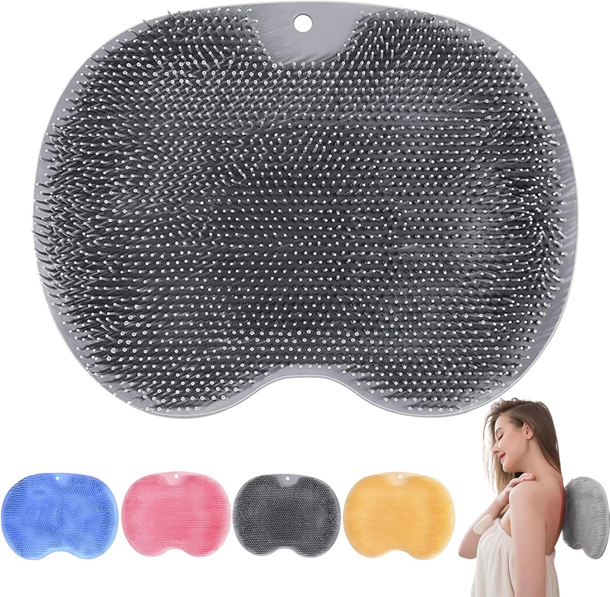 Feet Cleaner Foot Cleaner for Shower, Foot Massager Silicone Foot Brush with Non-Slip Suction Cups for Peeling - ShopVlot