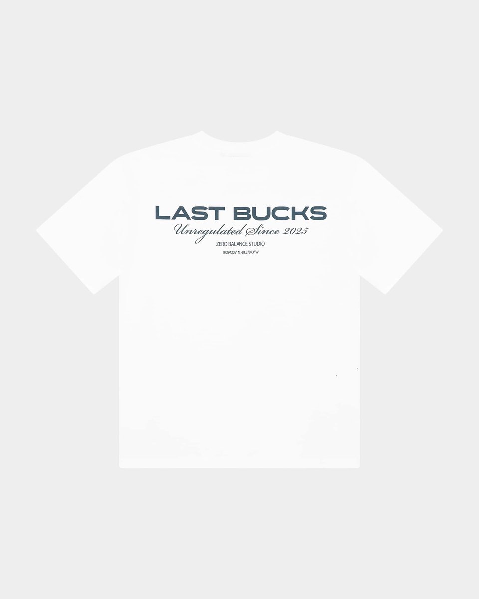 Last Bucks - Zero Balance Tee - Heren T-shirt - Blauw - Maat L - Regular Fit