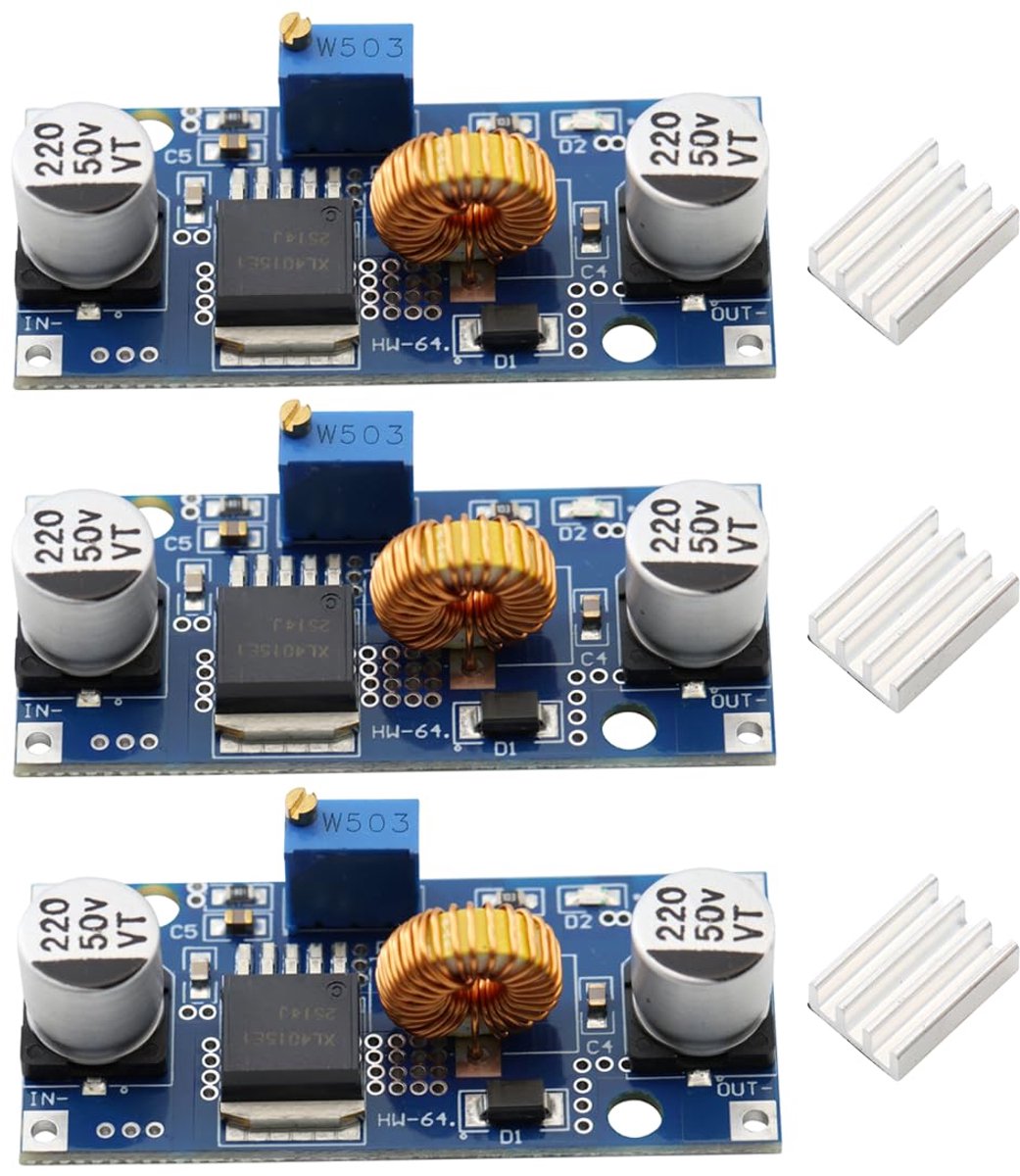 XL4015 DC-DC Adjustable Step-Down Module 4~38V 5A Step-Down Converter High Performance 96% High Efficiency Low Wrinkle - ShopVlot