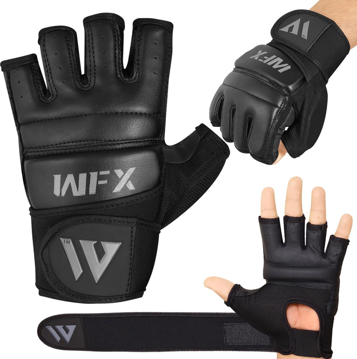WFX Bokszak, bokshandschoenen, karate-wanten, MMA lichaamsgevecht, taekwondo, training, vechtsport, vechten, grijpen - ShopVlot