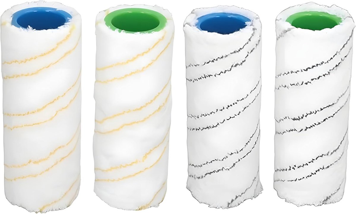 Set of 4 Rolls Compatible with Karcher FC3 FC5 2.055-007.0 Vacuum Cleaner Wet and Dry Roller Brush - ShopVlot
