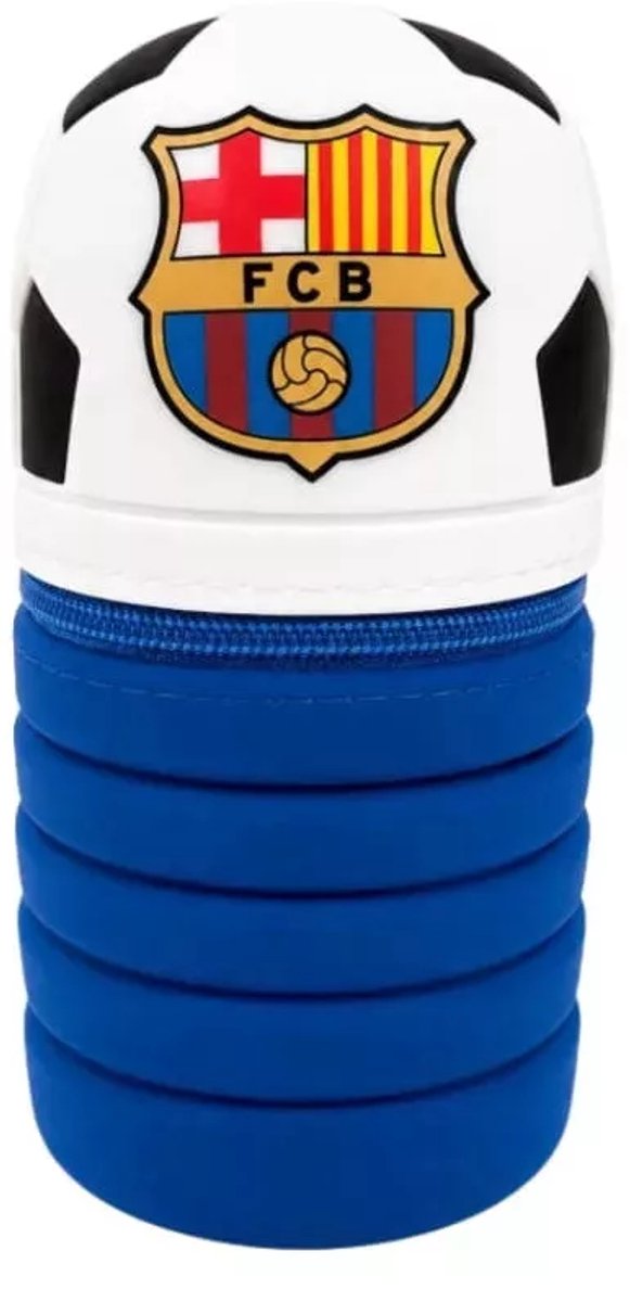 FC Barcelona 3D Etui Blauw 22 cm – Pennenetui van Siliconen – FC Barcelona Etui