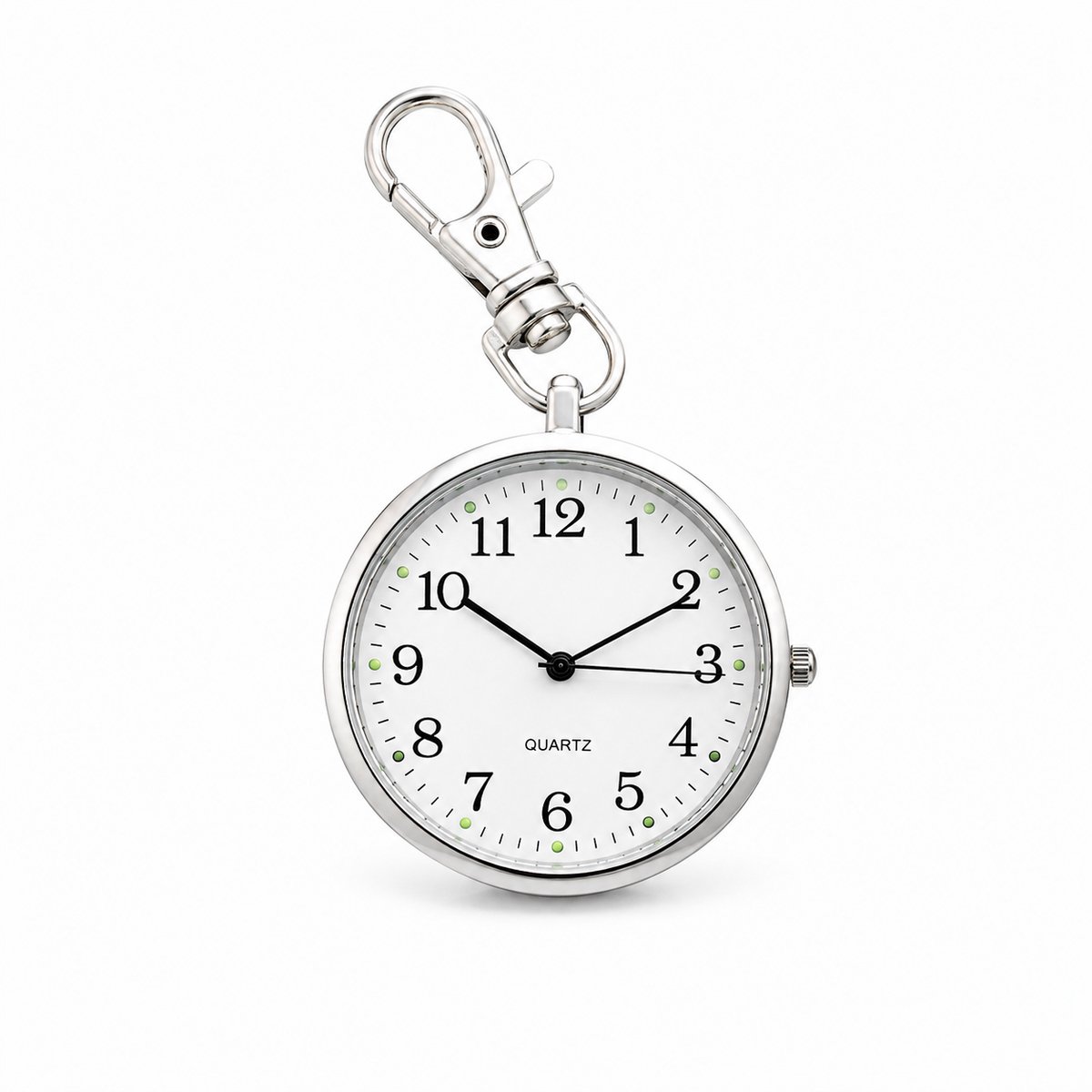 Zakhorloge - Zilver - Quartz - Draagbaar - Verpleegkundige - Sleutelbos/Hanger - Mannen/Dames