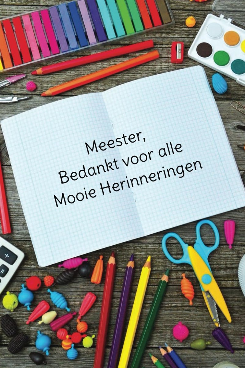 Cadeau voor meester - blijk van waardering - mooie herinneringen - uniek persoonlijk geschenk - ShopVlot