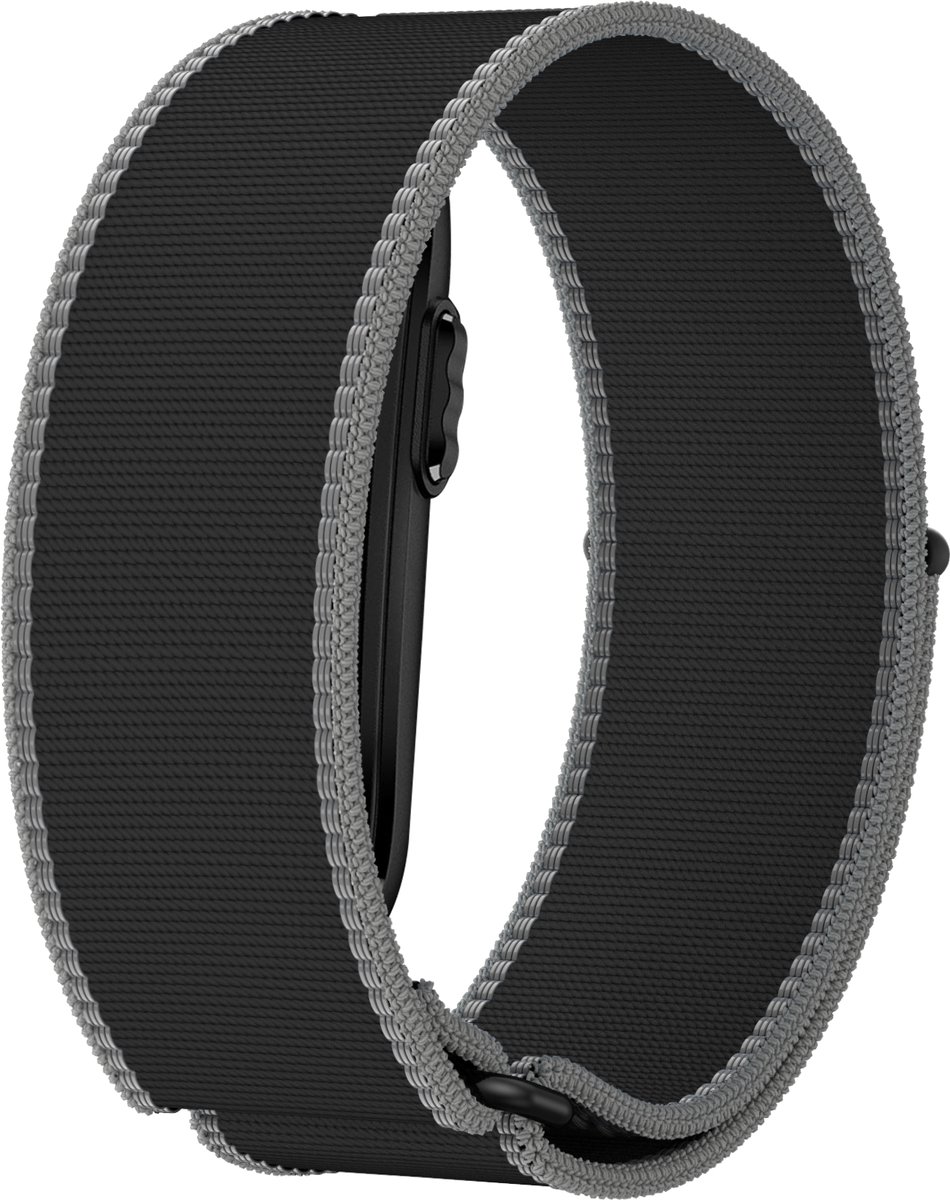 Bandz nylon bandje geschikt voor Garmin Cirqa - Charcoal