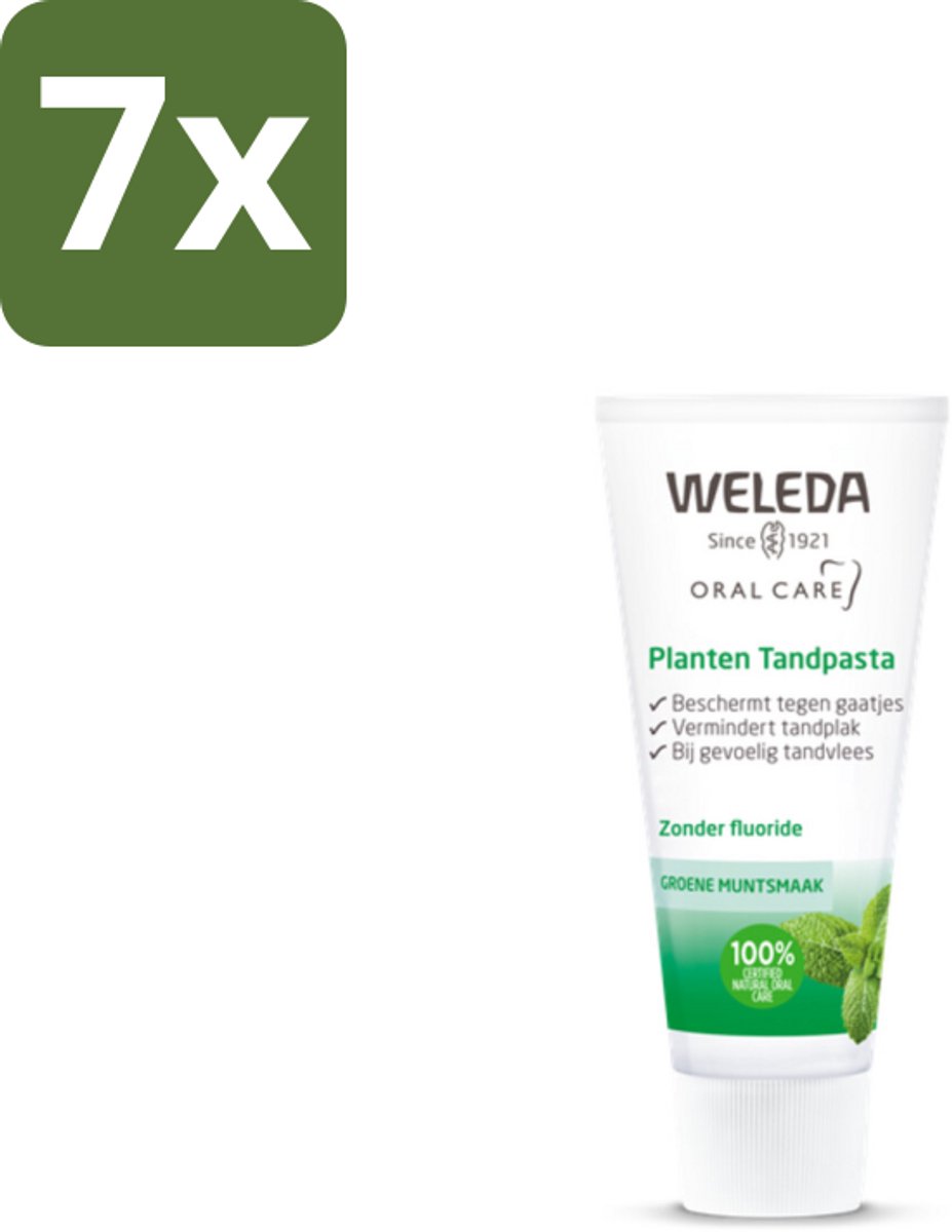 WELEDA - Planten tandpasta - 75 ml - Bulkverpakking - 7 stuks