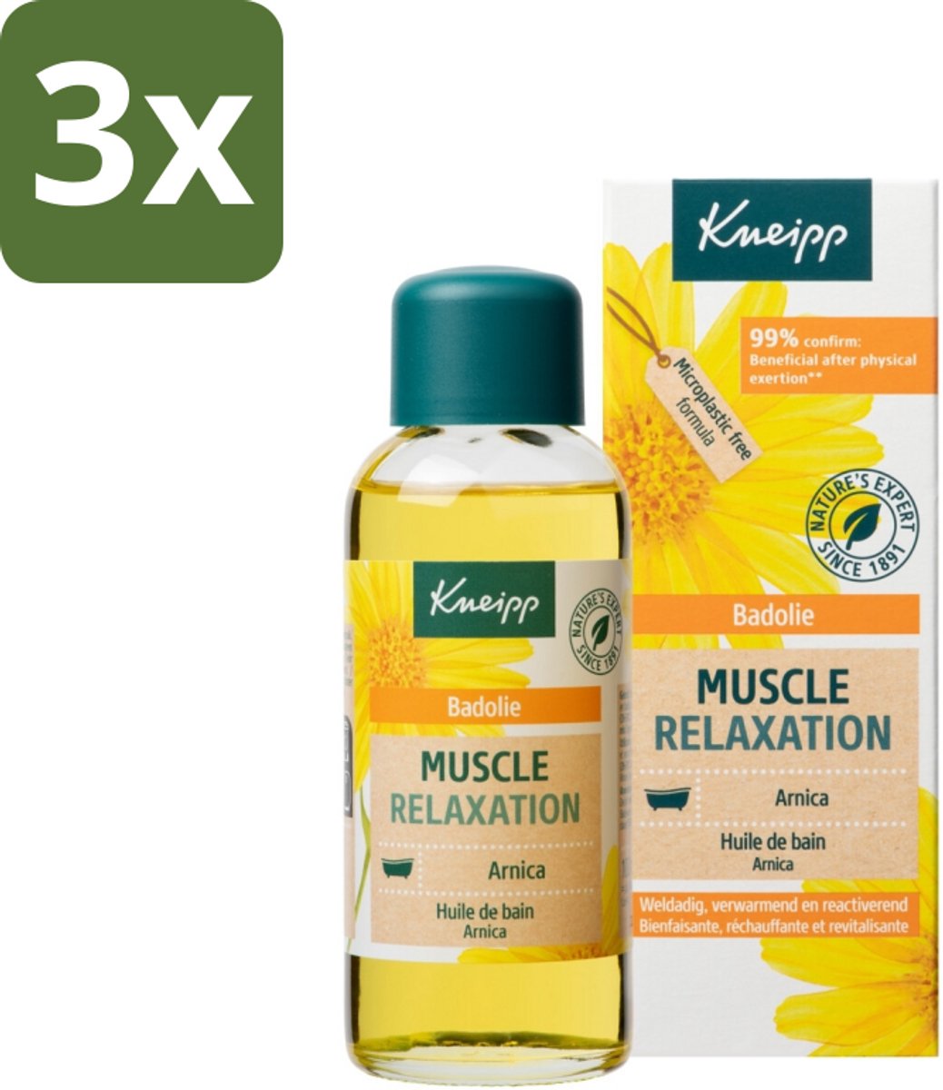Kneipp - Badolie - Arnica - Voor spieren en gewrichten - 100 ml - Bulkverpakking - 3 stuks