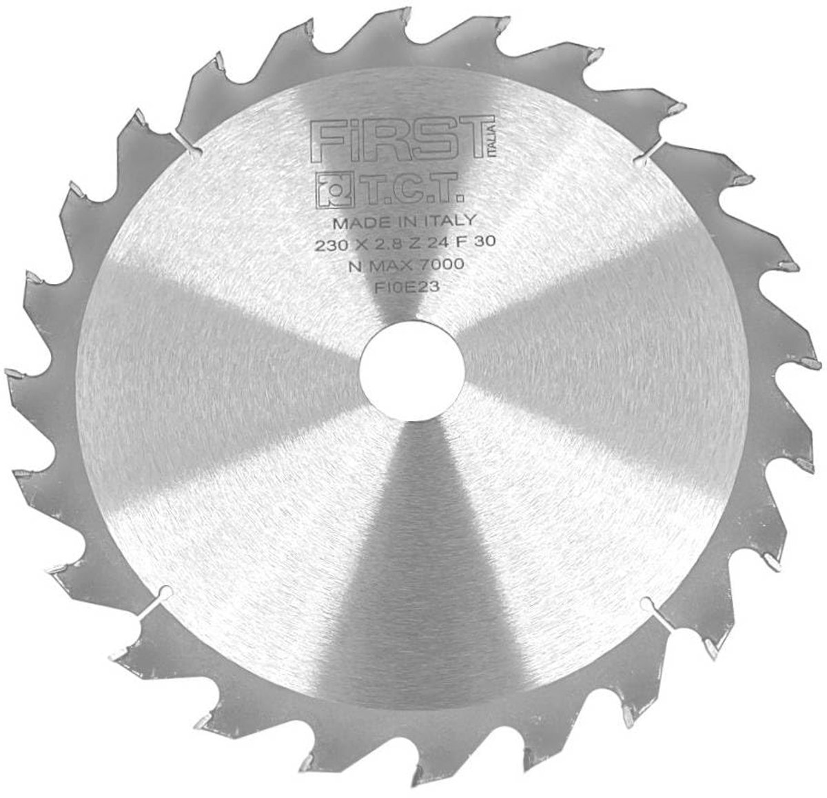 Cirkelzaagblad 230 mm - HM - Dikte 2,8/1,8 mm - Z24 tanden - Ideaal voor houtbewerking - ShopVlot