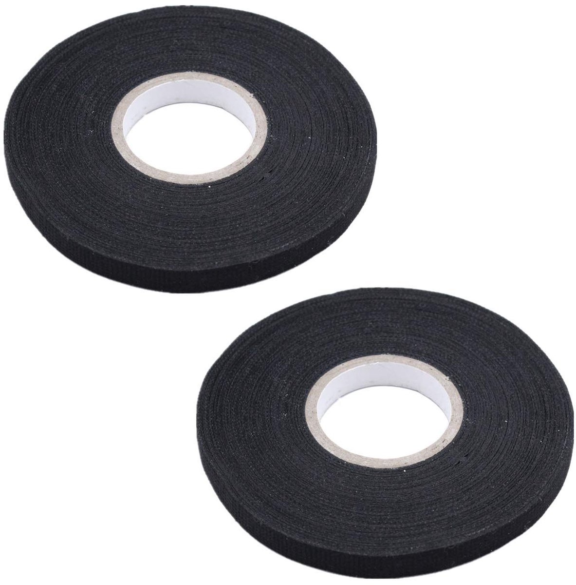 Isolatietape 9mm x 25m - Textiel tape - Zwart - Hoge geluidsreductie - ShopVlot